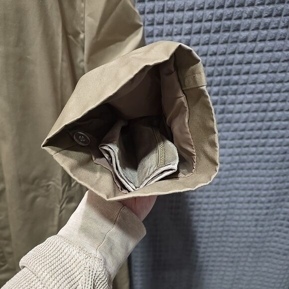 VTG Trench Overcoat Jacket 42Long Aberdeen Tan Corp Classic Gorp Tech Zip Liner - Picture 10 of 16